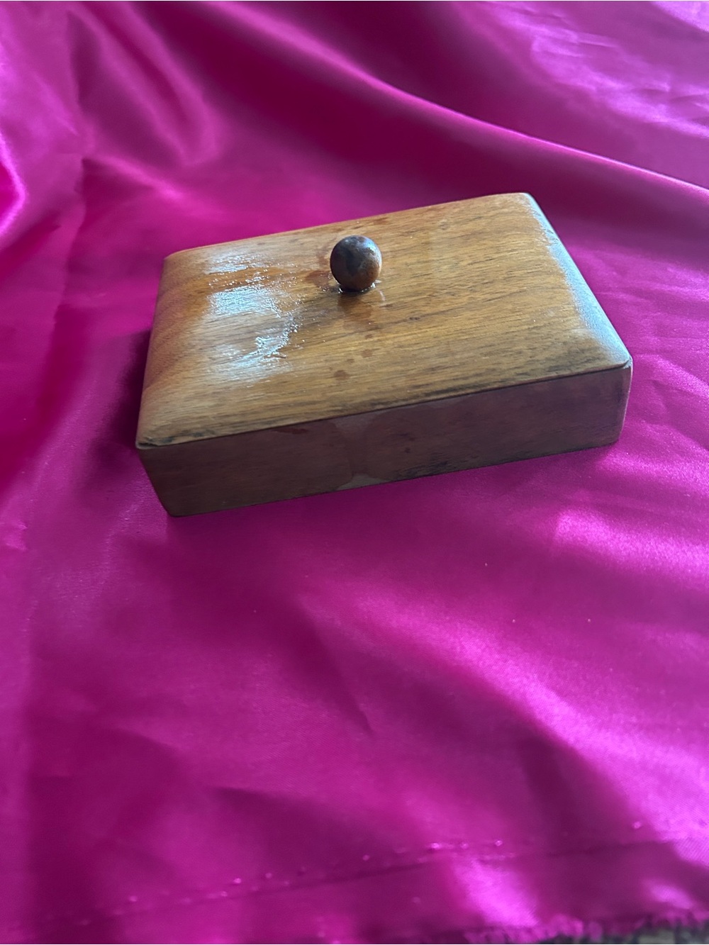 Vintage Walnut Trinket Box